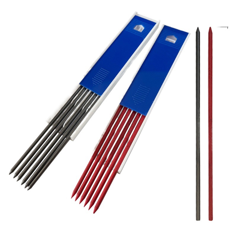 3,0mm de espesor núcleo de acero inoxidable de metal automático lápiz ingeniería dibujo arte pintura actividad lápiz carpintería pluma