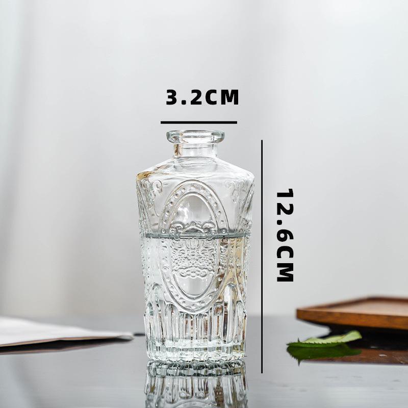 北欧风中古迷你小花瓶插花玻璃高级感高颜值摆件轻奢欧式花瓶|undefined