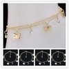 Summer ankle bracelet with butterfly, universal sandals, wish