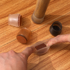 Crystal chair leg covers table leg pads chair and table leg protectors chair leg cushion stool leg covers silicone felt stool leg pads