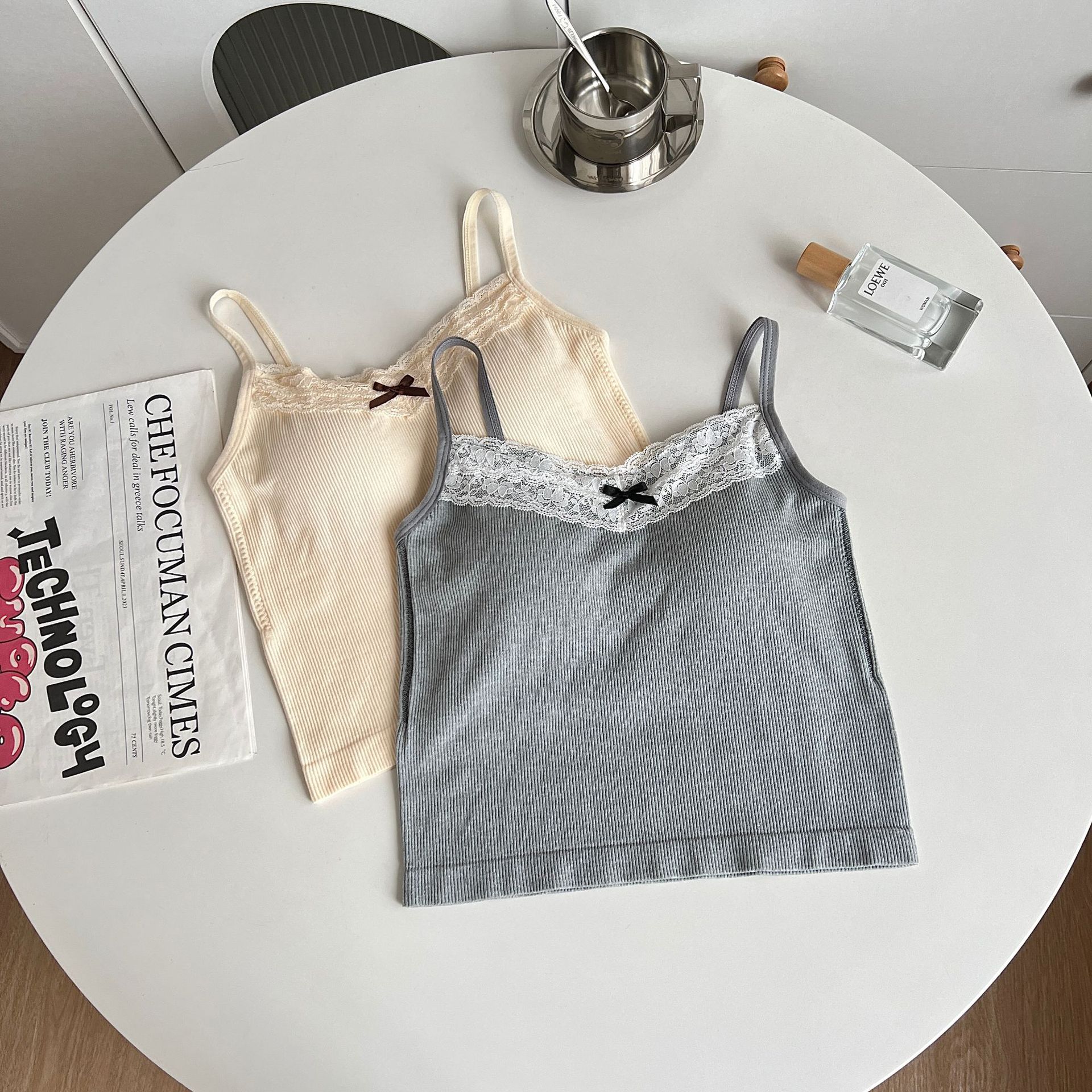 Eslinga de espalda de belleza de encaje puro para mujer, verano con almohadilla para el pecho, taza fija, chica caliente, ropa exterior, cabestrillo interior, top de tubo, mujer