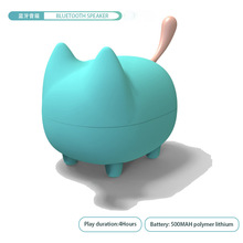 卡通小猫蓝牙音箱迷你防水音箱桌面便携式小音响低音无线音箱批发