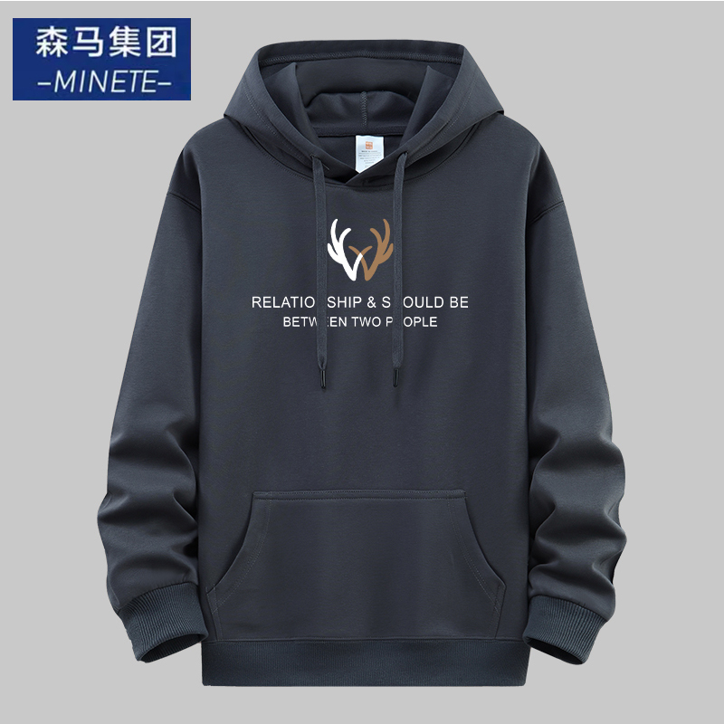 加厚加绒卫衣帽衫男潮牌运动男装长袖秋冬情侣装男女同款一件代发