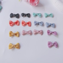 韩版条纹格子蝴蝶结包腰领结diy毛绒公仔儿童玩具材料配饰辅料