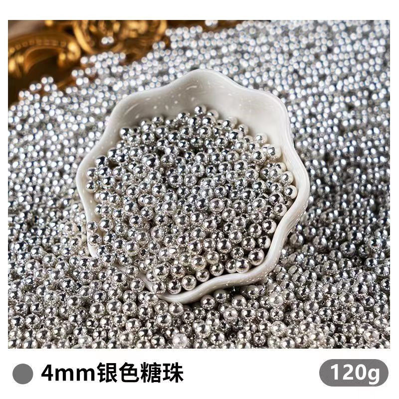 4mm 실버구슬 120g