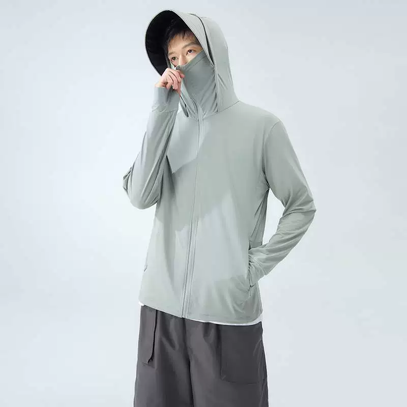 Wiletu 2025 новая летняя трансграничная солнцезащитная одежда из ледяного шелка для мужчин и женщин, уличная кожаная одежда для двоих