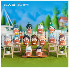 非人鹿明共同ブランドハッピーフラワーガーデンシリーズヨヨドミニブラインドボックスアニメーションフィギュア装飾品かわいい