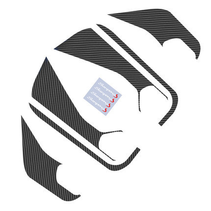 Suitable for Geely Binyue car stickers, door anti-kick film, modified decorative carbon fiber anti-kick stickers, interior anti-kick pads