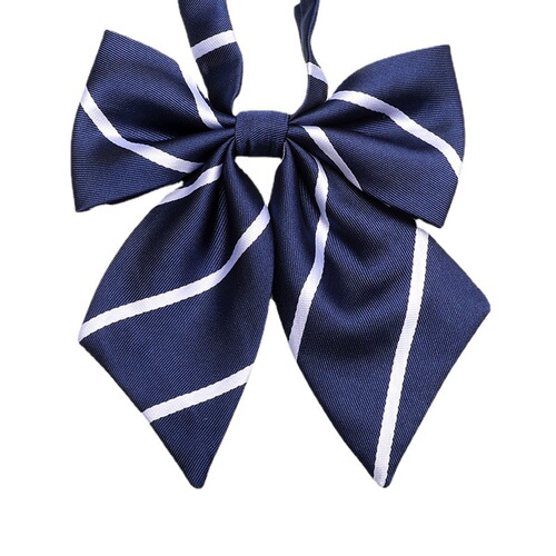 jk uniform bow tie female solid color feather Japanese style beveled flat angle student collar flower bow sailor suit small object collar flower