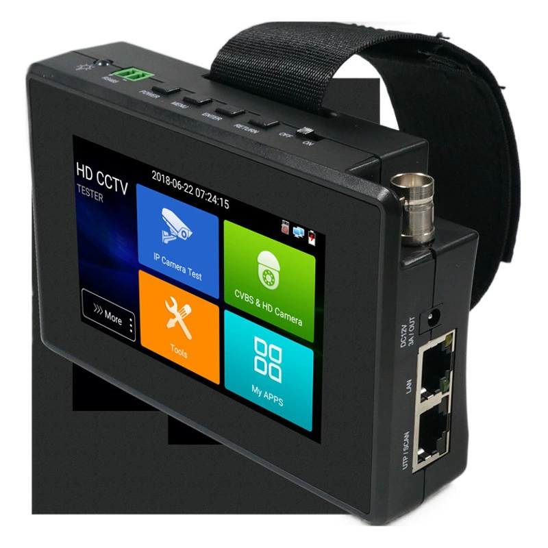 Тестер видеонаблюдения Netcom IPC-1800ADH Plus для сетевого оборудования, коаксиальный, пять в одном, на английском языке