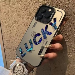 幸運なluckyは、Apple 16、iPhone 15 Pro、クールな14 Pro、トレンディな13、耐衝撃17 Proのスマホケースに適しています。