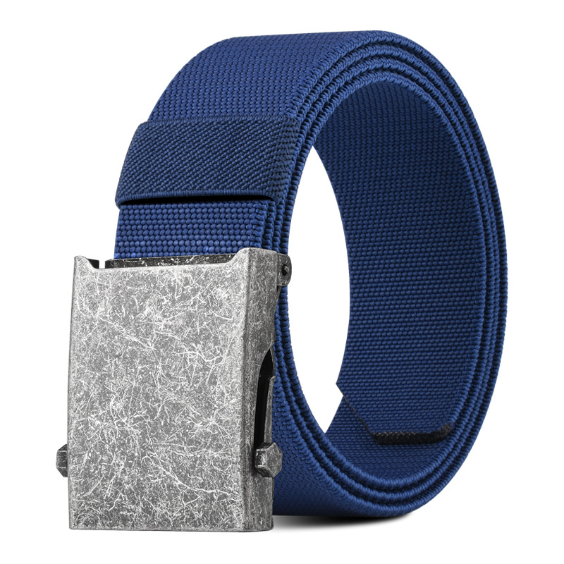Ancient silver buckle blue