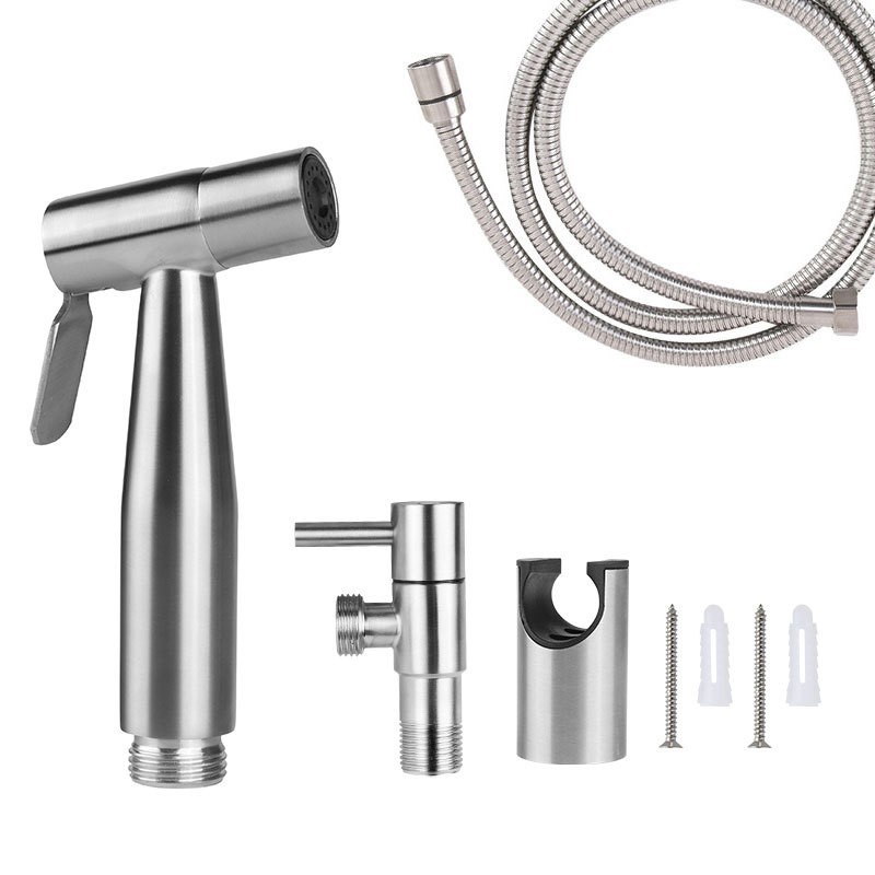 304 stainless steel toilet companion, spray gun set, showerhead, Angle valve, flushing device, pressurized wire drawing, golden women's washing device undefined