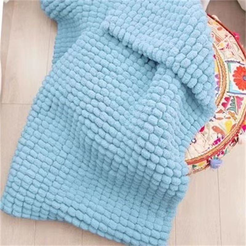 하늘색 소재 패키지_실볼 5개 + 도구 (뜨개질 스카프 1.6m * 16cm )