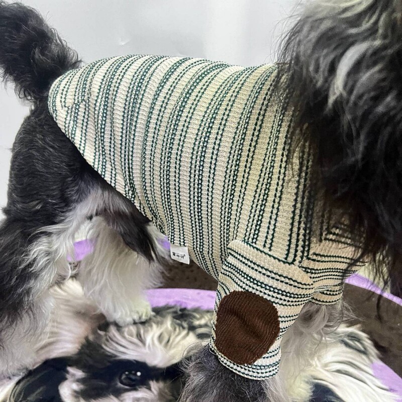 犬服純綿小型犬ストライプボトムシャツクロスボーダーホットスタイル小型犬服シュナウザーペット服|undefined