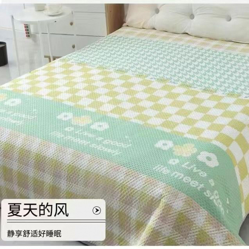 オールシーズンベッドカバー三層キルト寮シーツ厚手畳両面兼用毛布外国貿易工場卸売|undefined