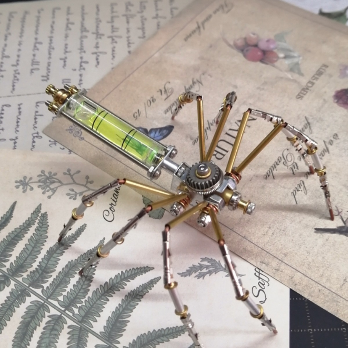 赛博朋克机械蜘蛛拼装模型3D立体拼装创意儿童手工DIY节日礼物