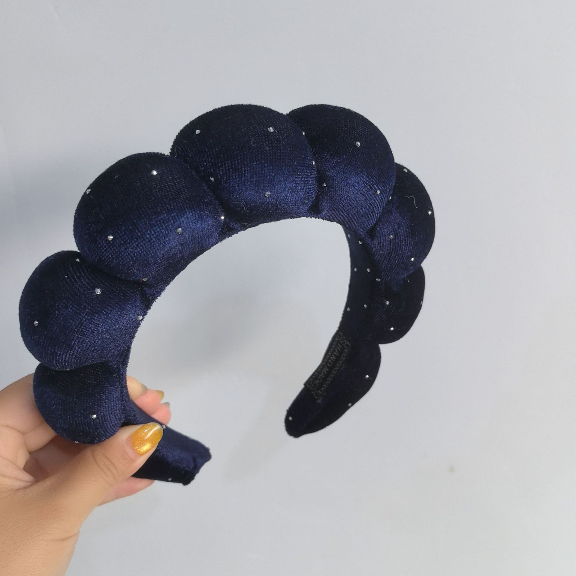 Diadema de Esponja tipo Nube de Tela para Lavado de Cara