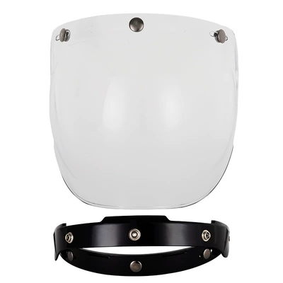 Manufacturer Wholesale Motorcycle Helmet Half Motorcycle Safety Supplies - transparent-sheet-with-black-stand
