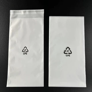 现货cpe磨砂袋平口袋乳白半透明cpe自粘磨砂袋数据线包装袋自粘袋
