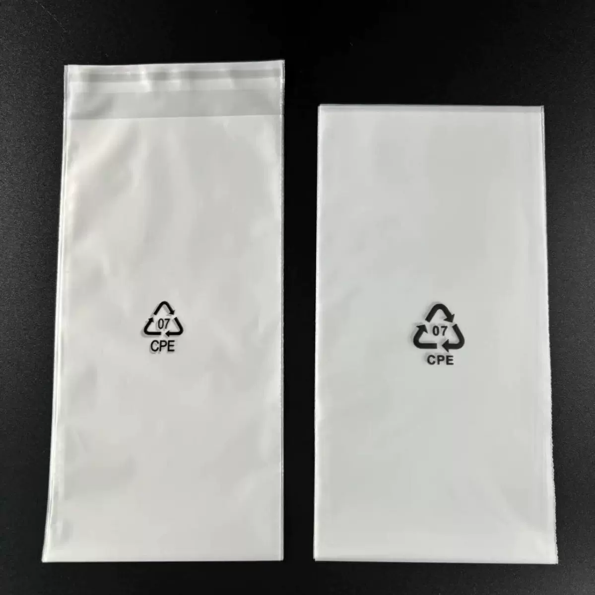 现货cpe磨砂袋平口袋乳白半透明cpe自粘磨砂袋数据线包装袋自粘袋