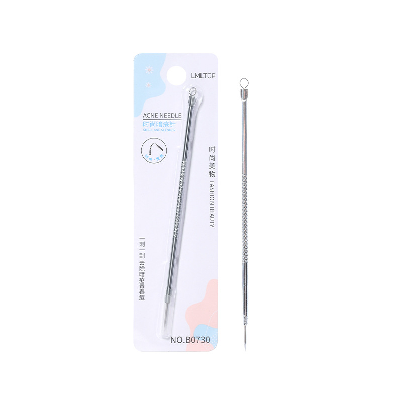Ramila Acero inoxidable acné aguja acné eliminación herramienta blackhead eliminación aguja acné apretando aguja B0730