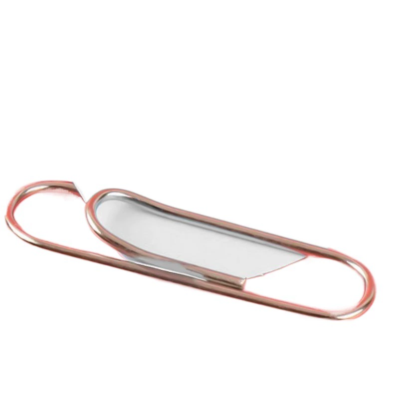Colorful paper clip boxed office thickened electroplating surface paper clip cute high-value paper clip