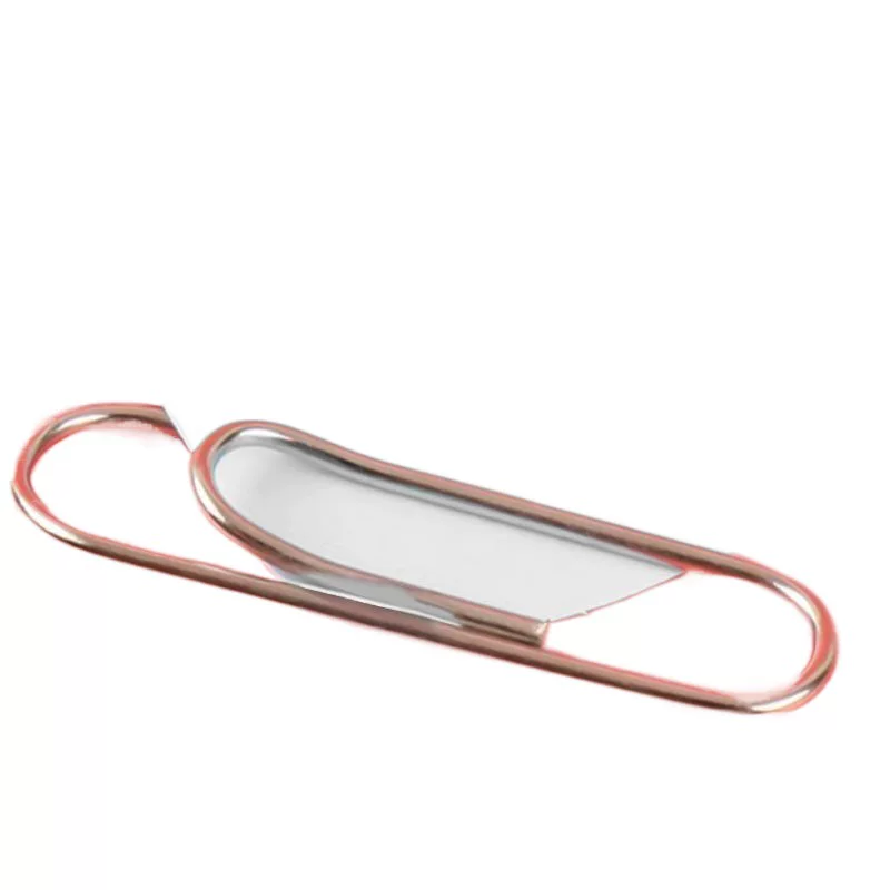 Colorful paper clip boxed office thickened electroplating surface paper clip cute high-value paper clip