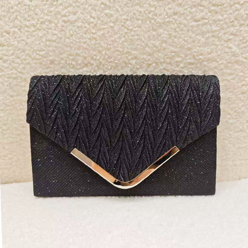 Cross-border nueva bolsa de cena de damas lujosa esquinilla pliegue de alta sensación bolsas de mano bolsa de fiesta de moda bolsa de cena