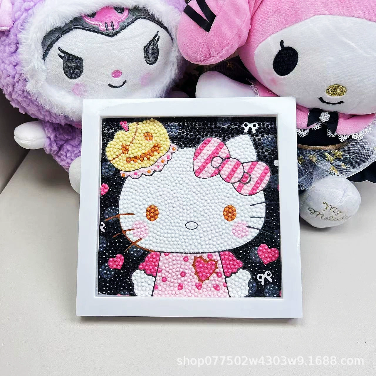 DIY-набор для алмазной мозаики 17×17 см, пластиковая рама, дизайн щенок, полный набор инструментов для кладки