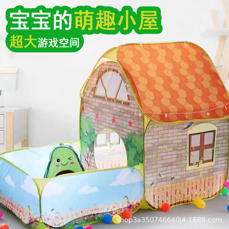 Transfronterizo amazónica tienda de campaña para niños niños bebés indoor al aire libre juguetes casa de juegos princesa chica mar piscina de pelota