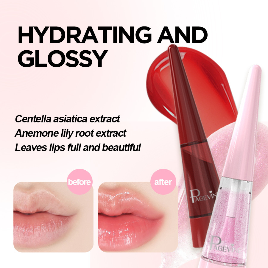 Transfronterizo Amazon PAGE VINE esmalte de labios exfoliante extensión de labios fuerte esmalte de labios hidratante