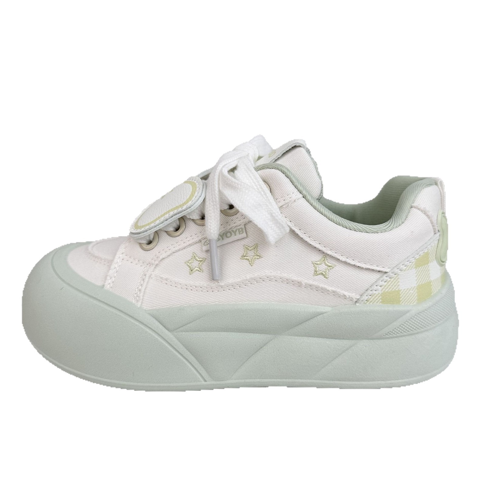 Yuanbo coreano zapatos de skate casuales para mujeres 2025 nuevo verano lindo zapatos blancos con faldas zapatos de pan