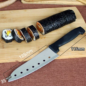 Qikong Sushi Нож замороженный мясо -нож Японские блюда нарезанные нарезанные рыба ломтики из нержавеющей стали с семи -ямы