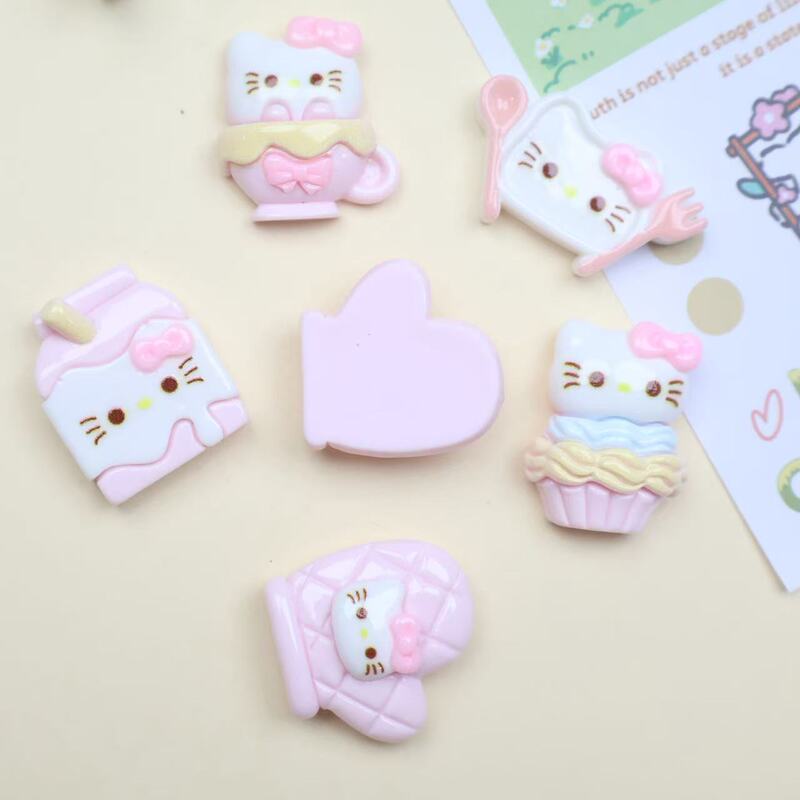 卡通diy树脂配件小猫厨具奶油胶手工发夹钥匙扣鞋扣吊坠饰品配饰|undefined