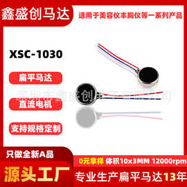 厂家1030长寿命微型扁平马达 强震美容仪丰胸仪有刷直流纽扣电机