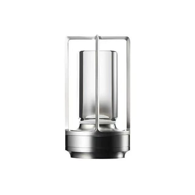 LED настольная лампа‑гиря, ретро ночник, пластик или алюминий, 13×13×22 см