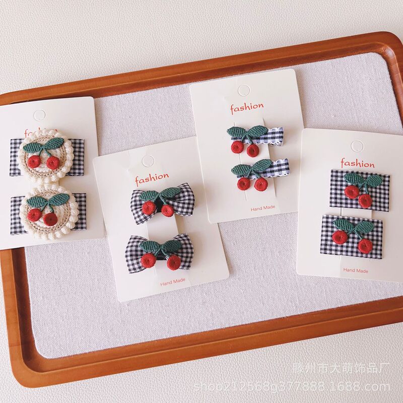 Infant Baby Hair Clip for Little Girls with Full Moon Hair, Full Cloth Duckbill Flat Clip, Cute and Festive Hair Accessories