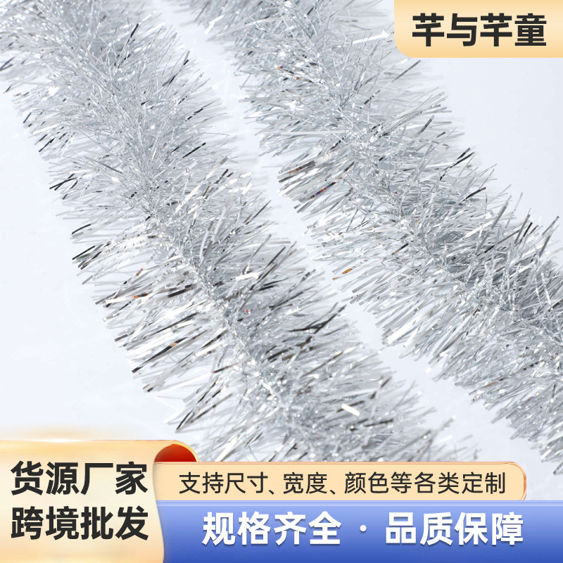 Cross-Border Christmas Garland Ribbons Holiday Decoration Party New Year's Day Christmas Decoration Supplies