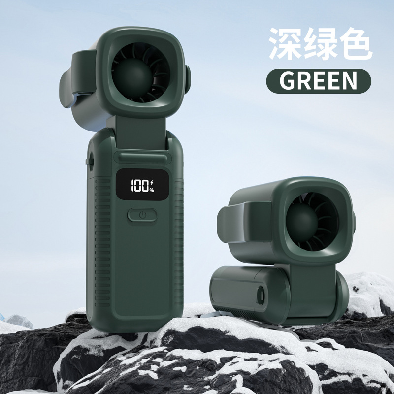 2025 新製品クロスボーダー 5 スピードハンドヘルド高速ウエストファン USB 小型ファン暴力的な屋外ファン|undefined