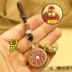 New Mountain Ghost Spend Money Turn Cinnabar Keychain Pendant Gossip Pendant Dragon Year Gourd Key Chain DIY Gift