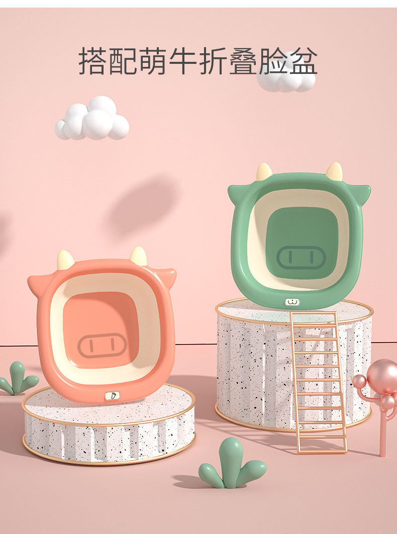 跨境 大号儿童折叠浴盆 婴儿洗澡盆幼儿童可坐躺新生小孩宝宝浴盆详情图6