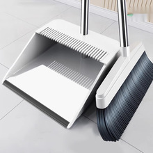 Broom and Dustpan Set for Home Use, Broom and Dustpan Combination for Bathroom, Single Squeegee, Indoor and Outdoor Sweeping Broom