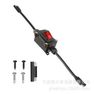 12V power switch IP67 waterproof 14AWG SAE to SAE cable with switch switch quick connection line