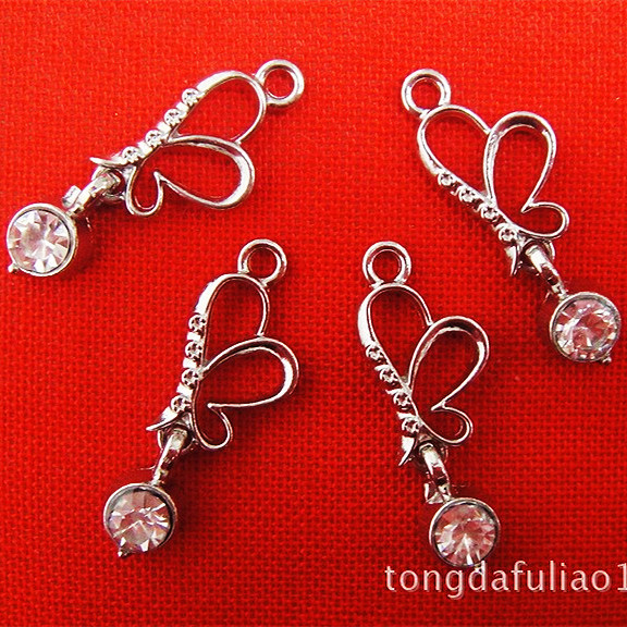 内衣文胸饰品吊坠  五金钻石金属饰品文胸服装辅料配件