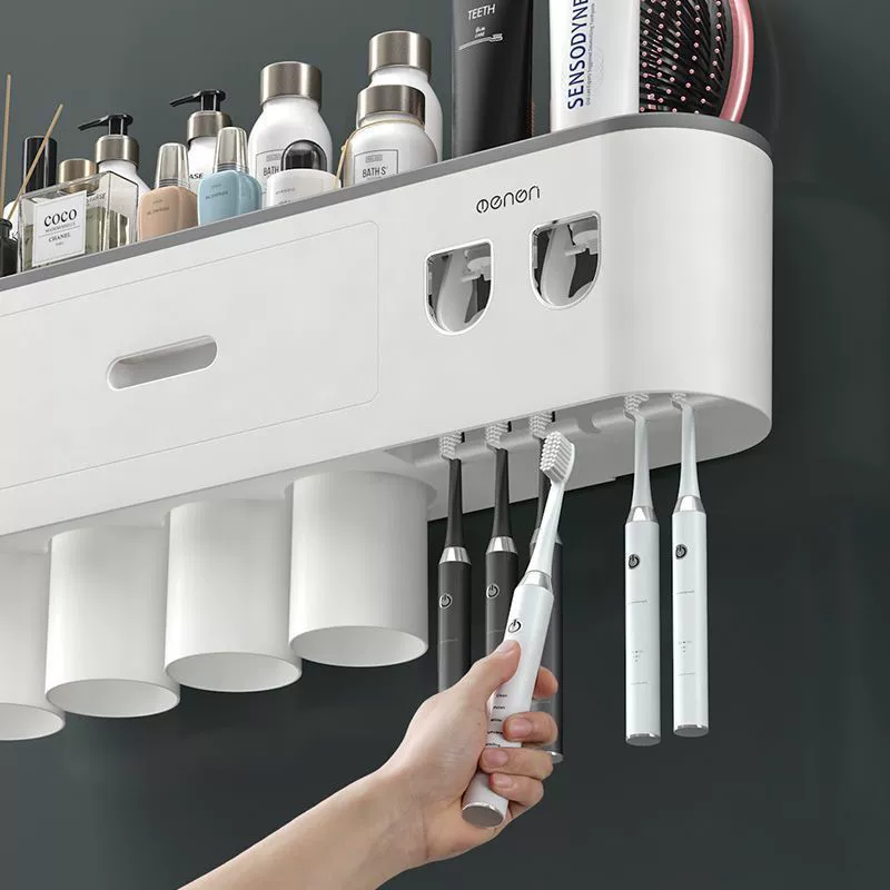 Набор зубной щетки Grade Brushing Cup Rinse Wall - стиль туалета раздел Wall - крепление настенная сетка Red Storage Filet Tanking