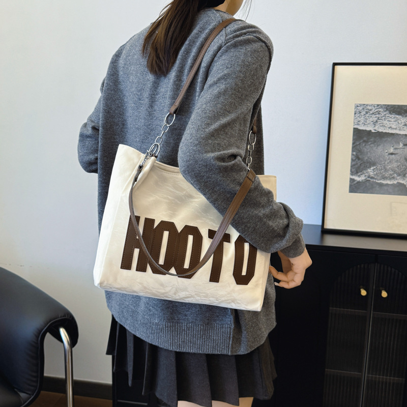 Bolsa de hombro de gran capacidad para mujeres 2024 nueva moda estudiantes clase de viaje bolsa de mano mano mano