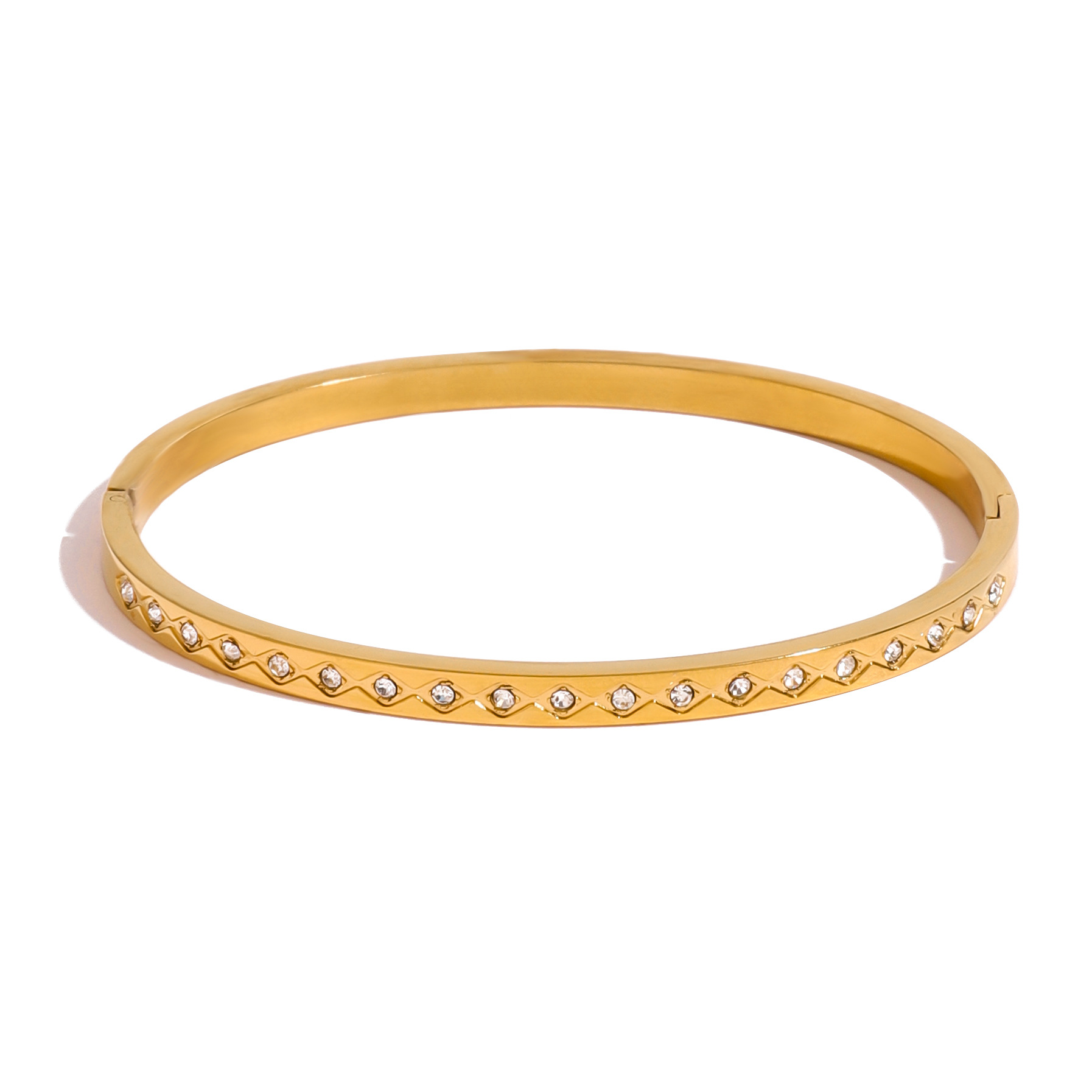 Brazalete de acero inoxidable de alta versión de JEDING, brazalete de acero de titanio, joyas transfronterizas.
