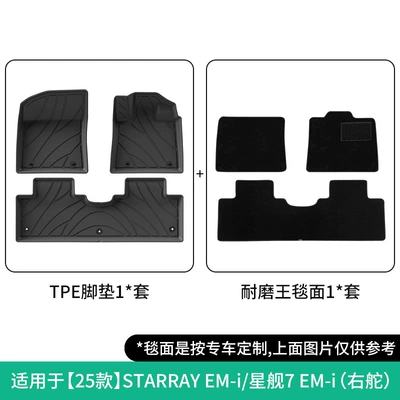 Em-I Car Floor Mats – Modelə uyğun ayaqaltı - 25-models-of-starray-em-igalaxy-starship-7-em-i-right-hand-double-layer-wear-resistant-king-foot-pads-w260000601