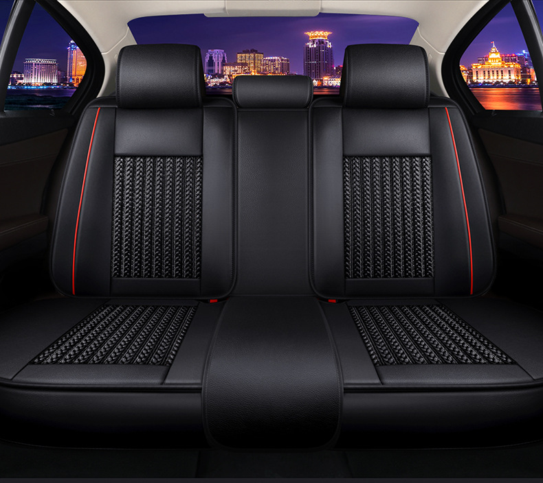 Cross-border foreign trade car seat cushion wear-resistant leather surrounded by four seasons universal seat cover source factory foreign trade wholesale